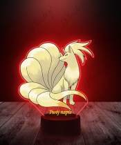 Lampka LED 3D Plexido z Nadrukiem UV Pokemon Ninetales - 2