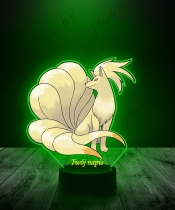 Lampka LED 3D Plexido z Nadrukiem UV Pokemon Ninetales - 3