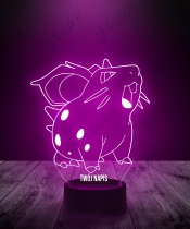 Lampka LED 3D Plexido Pokemon Nidoran♀ - 2