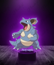 Lampka LED 3D Plexido z Nadrukiem UV Pokemon Nidoqueen - 2