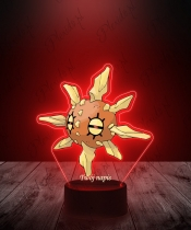 Lampka LED 3D Plexido z Nadrukiem UV Pokemon Solrock - 3