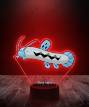 Lampka LED 3D Plexido z Nadrukiem UV Pokemon Barboach - 2