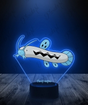 Lampka LED 3D Plexido z Nadrukiem UV Pokemon Barboach - 3