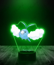 Lampka LED 3D Plexido z Nadrukiem UV Pokemon Swablu - 3