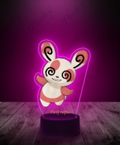 Lampka LED 3D Plexido z Nadrukiem UV Pokemon Spinda - 3
