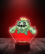 Lampka LED 3D Plexido z Nadrukiem UV Pokemon Cacnea - 2