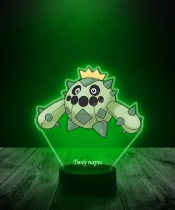 Lampka LED 3D Plexido z Nadrukiem UV Pokemon Cacnea - 3