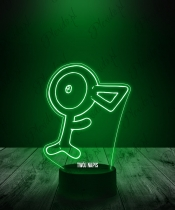 Lampka LED 3D Plexido Pokemon Unown - 2