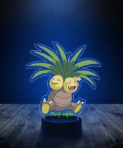 Lampka LED 3D Plexido z Nadrukiem UV Pokemon Exegguto - 3