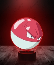 Lampka LED 3D Plexido z Nadrukiem UV Pokemon Voltorb - 2