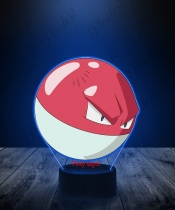 Lampka LED 3D Plexido z Nadrukiem UV Pokemon Voltorb - 3