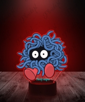 Lampka LED 3D Plexido z Nadrukiem UV Pokemon Tangela - 3