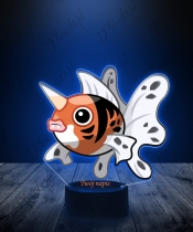 Lampka LED 3D Plexido z Nadrukiem UV Pokemon Seaking - 2