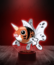 Lampka LED 3D Plexido z Nadrukiem UV Pokemon Seaking - 3