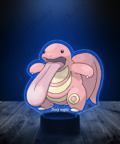 Lampka LED 3D Plexido z Nadrukiem UV Pokemon Lickitung - 2
