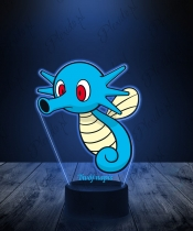 Lampka LED 3D Plexido z Nadrukiem UV Pokemon Horsea - 3