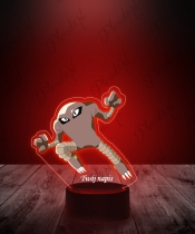 Lampka LED 3D Plexido z Nadrukiem UV Pokemon Hitmonlee - 2