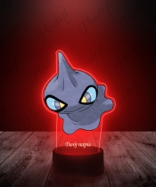 Lampka LED 3D Plexido z Nadrukiem UV Pokemon Shuppet - 3