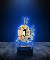 Lampka LED 3D Plexido z Nadrukiem UV Pokemon Feebas - 3
