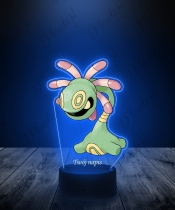 Lampka LED 3D Plexido z Nadrukiem UV Pokemon Cradily - 2