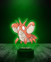 Lampka LED 3D Plexido z Nadrukiem UV Pokemon Corphish - 2