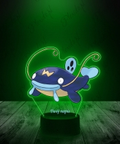 Lampka LED 3D Plexido z Nadrukiem UV Pokemon Whiscash - 2