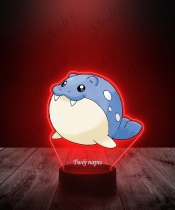 Lampka LED 3D Plexido z Nadrukiem UV Pokemon Spheal - 2
