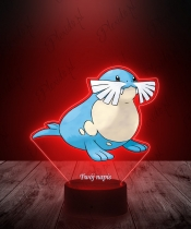 Lampka LED 3D Plexido z Nadrukiem UV Pokemon Sealeo - 2
