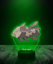 Lampka LED 3D Plexido z Nadrukiem UV Pokemon Relicanth - 2