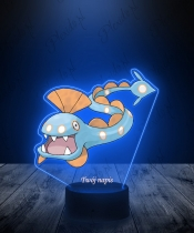 Lampka LED 3D Plexido z Nadrukiem UV Pokemon Huntail - 3