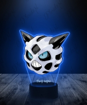 Lampka LED 3D Plexido z Nadrukiem UV Pokemon Glalie - 3