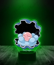 Lampka LED 3D Plexido z Nadrukiem UV Pokemon Clamperl - 2