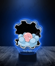 Lampka LED 3D Plexido z Nadrukiem UV Pokemon Clamperl - 3