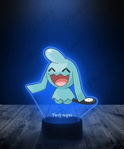 Lampka LED 3D Plexido z Nadrukiem UV Pokemon Wynaut - 3