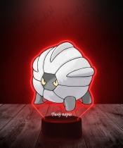 Lampka LED 3D Plexido z Nadrukiem UV Pokemon Shelgon - 3