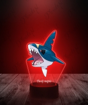 Lampka LED 3D Plexido z Nadrukiem UV Pokemon Sharpedo - 2