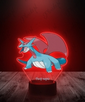 Lampka LED 3D Plexido z Nadrukiem UV Pokemon Salamence - 3