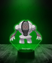 Lampka LED 3D Plexido z Nadrukiem UV Pokemon Registeel - 3