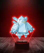Lampka LED 3D Plexido z Nadrukiem UV Pokemon Regice - 2