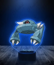 Lampka LED 3D Plexido z Nadrukiem UV Pokemon Metang - 3
