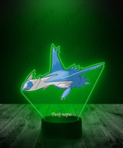 Lampka LED 3D Plexido z Nadrukiem UV Pokemon Latios - 2