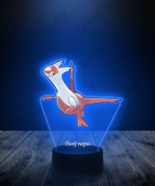 Lampka LED 3D Plexido z Nadrukiem UV Pokemon Latias - 2