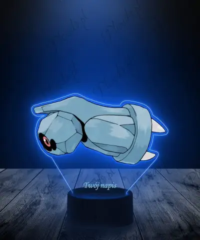 Lampka LED 3D Plexido z Nadrukiem UV Pokemon Beldum - 1