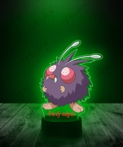 Lampka LED 3D Plexido z Nadrukiem UV Pokemon Venonat - 2