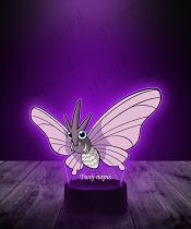 Lampka LED 3D Plexido z Nadrukiem UV Pokemon Venomoth - 2