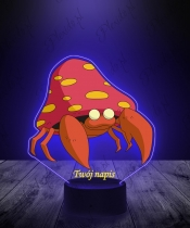 Lampka LED 3D Plexido z Nadrukiem UV Pokemon Parasect - 3