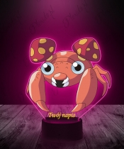 Lampka LED 3D Plexido z Nadrukiem UV Pokemon Paras - 3