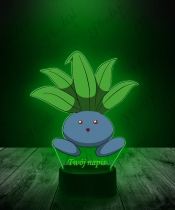 Lampka LED 3D Plexido z Nadrukiem UV Pokemon Oddish - 2