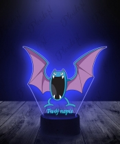 Lampka LED 3D Plexido z Nadrukiem UV Pokemon Golbat - 2