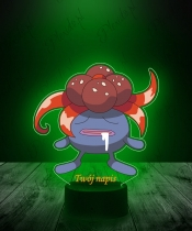 Lampka LED 3D Plexido z Nadrukiem UV Pokemon Gloom - 2